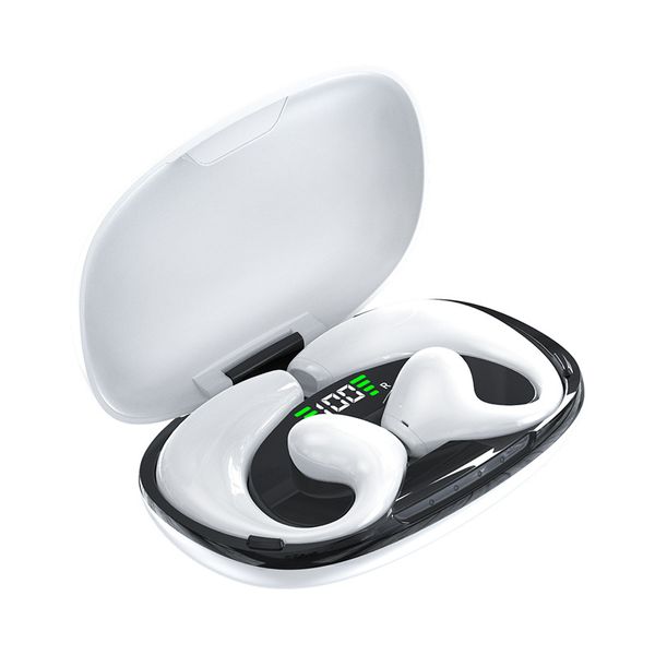 TWS Écouteurs à crochet d'oreille Microphone intégré TWS Bluetooth casque JR02 Écouteur sans fil Affichage LED Casque de haute qualité Écouteur de sport