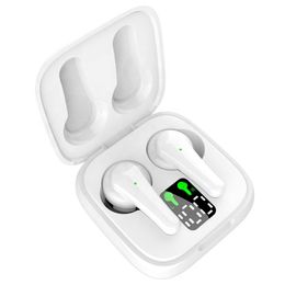 TWS -oortelefoons omringen muziek draadloze hoofdtelefoons sport oordopjes voor smartphones IPX5 waterdichte headset met LED -display oortelefoon in oortype C