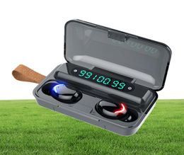 TWS F932 Bluetooth 50 Hoofdtelefoons 3D Stereo Music WirelessheadPhones Waterdichte sportoorfilms LED -display Microfoon Typec Jack4730213