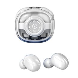 TWS Écouteurs Écouteurs Mini Écouteurs Sans fil Bluetooth5.3 HIFI Musique Casque intra-auriculaire Affichage de la puissance Transparence Étui de charge Couplage automatique Veille longue durée