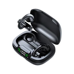 TWS JR03 echte draadloze oortelefoon Clip-on hoofdtelefoon Bluetooth-headset 9D HiFi stereogeluid Ruisonderdrukking Aanraakbediening Gaming-oordopjes Oordopjes