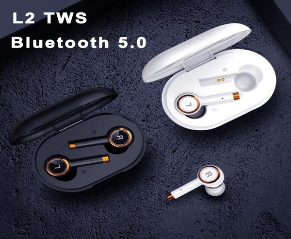 Écouteurs Bluetooth sans fil TWS L2 Écouteurs de bruit de réduction de bruit dans les écouteurs sportifs étanches d'oreille7032598