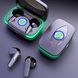 TWS M80 Casque Sans Fil LED Affichage Numérique Bluetooth 5.3 Écouteurs Contrôle Tactile Antibruit Sport Casque Stéréo Écouteurs Pour Téléphone Portable Android iPhone