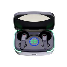 Écouteur sans fil TWS M80 Affichage numérique LED Bluetooth 5.3 Écouteurs tactiles Contrôle Annulation du casque sport Écouteurs stéréo pour le téléphone portable Android iPhone