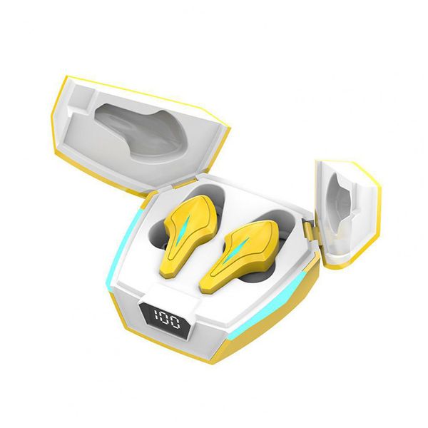 TWS Auriculares para juegos de fútbol móviles Bluetooth Auriculares inalámbricos verdaderos Auriculares deportivos Estuche de carga de doble tapa Auricular de música HIFI Llamada manos libres con micrófono