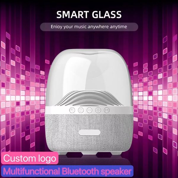TWS Smart Harman Caton haut-parleur Bluetooth sans fil Subwoofer sept lumières téléphone portable ordinateur lumières Mini verre stéréo