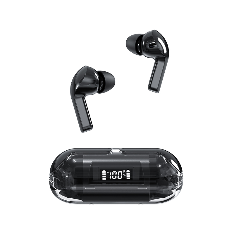 Tws tm20 bluetooth fone de ouvido fones sem fio esporte transparente fone alta fidelidade redução ruído in-ear audifonos gamer