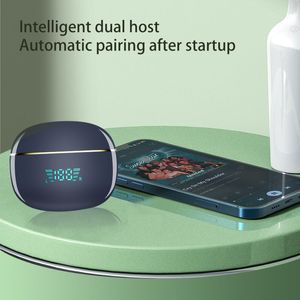 Casque de jeu compatible Bluetooth sans fil Tws Casque de sport à contrôle tactile à affichage numérique D58
