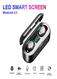 TWS Draadloze oordopjes Oortelefoon V 50 Bluetooth Stereo Inear Mini-hoofdtelefoon Geschikt voor Iphone IOS Android Mobiele telefoon Microfoon USB Ch708803689