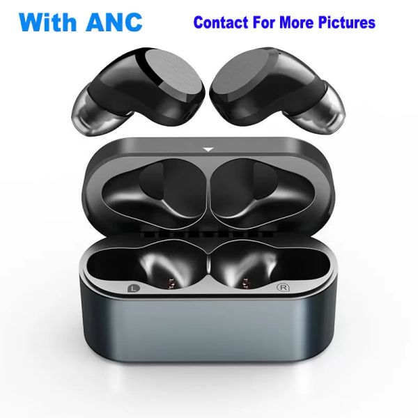 Auricular inalámbrico Tws con reducción de ruido ANC Chip de auricular Bluetooth Win Up Pop Wireles Cargador Auriculares Auriculares GPS Cambiar nombre Cajas de venta al por menor blancas en la oreja para