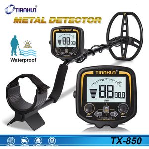 TX-850 Metal Detector Underground Professional Depth 2.5m Scanner Search Finder Gold Detector Treasure Hunter Pinpointer 11inch 240109