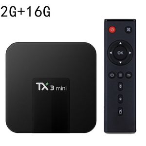 TX3 Mini Smart Set TV Box Android 10.0 TX3mini Allwinner H313 4 K 2.4G Wifi 2 gb 16 gb Quar Koord Multimedia Speler