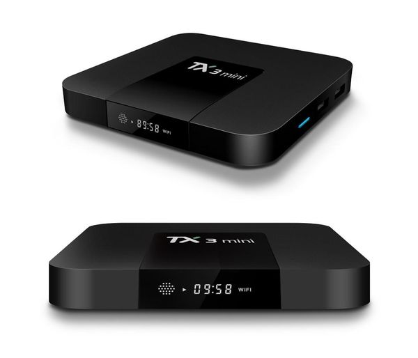 TX3 Mini Android 81 TV Box 2 Go 16 Go AMLOGIC S912 OCTA CORE DUAL WIFI BT Media Player Smart Box1108102