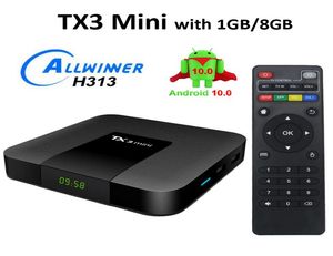 TX3 Mini Smart TV Box Allwinner H313 24G WiFi Android 10 2G 16G 4K HD 15GHz Settop TVBox 24GHz mediaspeler6672643