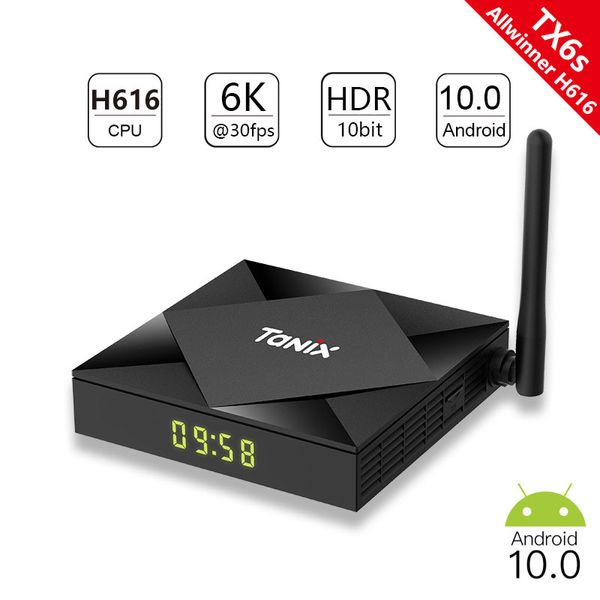 TX6S Android TV Box H616 set-top Box 64 Go 32 Go 16 Go 1080p 3D Video Media Player 2.4G5G WiFi BT Set Top Box