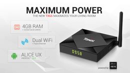 TX6S Smart TV Box Android 10.0 Allwinner H616 2G 8G 4GB 32 Go 64 Go Quad Core 6K double Wi-T