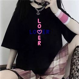 TXT Loser Lover T-shirt imprimé femmes hommes Kpop Harajuku été femmes T-shirts décontracté col rond manches courtes coton T-shirt 220506