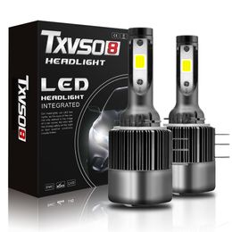 TXVSO8 Voiture LED Phare H15 110W 26000Lumens High Beam COB Puces 6000K Blanc Super Lumineux 2PCS