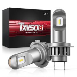 TXVSO8 LM 50W voiture phare LED H7 10000Lumens faisceau élevé 6000K blanc Super lumineux 2 pièces Installation facile Auto antibrouillard