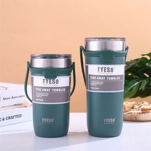 TYESO Thermische mok Thermos Waterfles Vacuümbeker Tumbler Drinkgerei Thermoflessen voor koffie theekopjes Termos Tuimelaars Kolven 2208238U