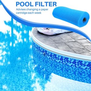 Filtre éponge de piscine lavable de type B, filtre en mousse de cartouche de natation réutilisable pour compatible avec le Type B (2 pcs) In-TEX (2 pc)