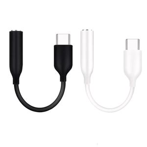 Type C 3.5 Jack oortelefoonkabeladapter USB C tot 3,5 mm AUX -headsetadapters voor Samsung Galaxy S20 Opmerking 9 10