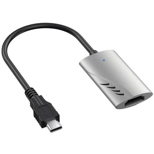 Tipo-C 4K 60Hz Tarjeta de captura de video compatible con HDMI 1080p para placa de grabación de juegos Grabador de caja de transmisión en vivo para cámara PS4