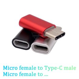 Adaptateur convertisseur type-c 8 Pim mâle vers Micro USB femelle, transfert de données de charge pour téléphone