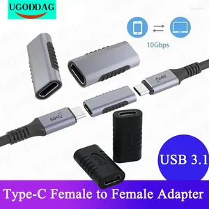 Type-c femelle vers adaptateur USB-C convertisseur de charge câble de connecteur d'extension Portable pour téléphones tablettes ordinateurs portables