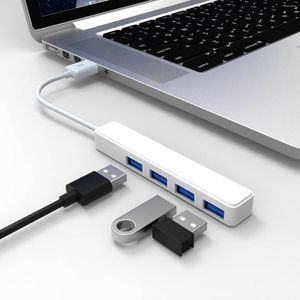 Splitter de données Type-C Hub 4-Port avec adaptateur de port d'alimentation Micro USB 5V pour l'extension de câble Android OTG informatique