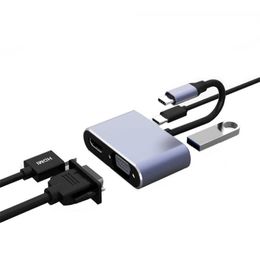 Type-C Hub naar HDMI VGA Four-In-One USB-C multifunctionele dockingstation