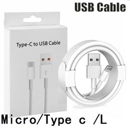 Câble USB type-c Micro V8 5 broches, 1M, 3 pieds, pour chargement, téléphone Samsung S20, S10, S22, S23, Xiaomi, Huawei, avec boîte