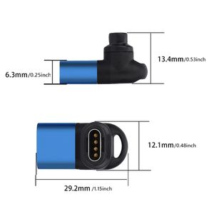 TYPE C / Micro USB / IOS Charger Cable Adaptateur 90 degrés Elbow pour Garmin Fenix 7/7S / 7X / 6/6S / 6X / 5 / 5S Smart Watch Charging Converter