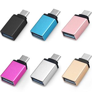 Type C OTG-adapters Mannelijk naar USB 3.1 Vrouwelijke Adapter Converter voor Samsung-smartphone