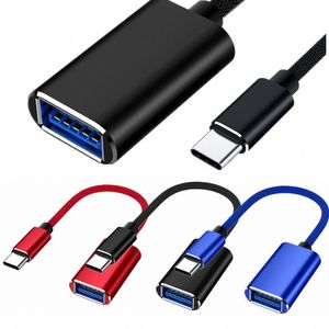 Adaptateur OTG de type C USB-C mâle vers USB3.0 femelle convertisseur de métal câble de synchronisation de données type-c pour Samsung Xiaomi Huawei