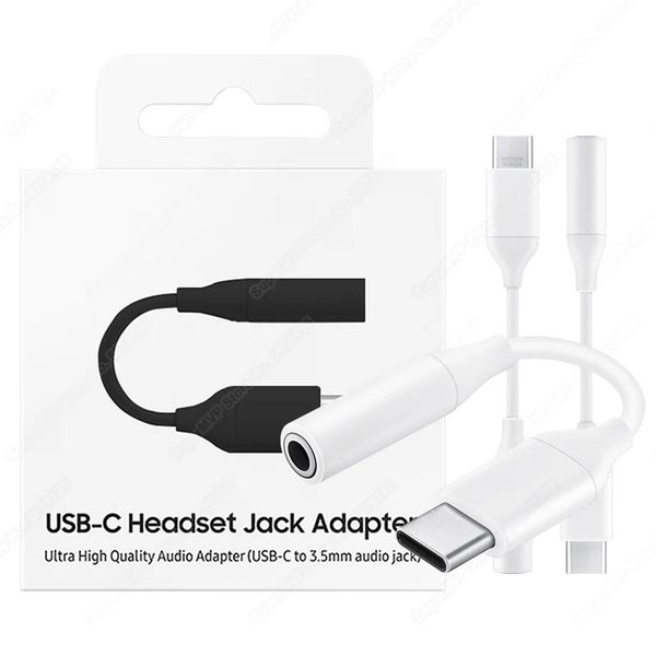 Adaptador de conector tipo C a 3,5, USB C, adaptador de auriculares de Audio de 3,5mm para SAMSUNG Galaxy S22 Ultra S21 S20 Fe Tab S8 S23 Plus A53 5G