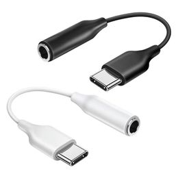 Tipo C para 3,5 mm Adaptador Aux USB C Adaptador de fone de ouvido Cabo de áudio para Samsung Galaxy S20 S21 FE Z flip fold 3 4 5 2 com caixa de varejo