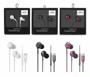 kleurrijke 3,5 MM Type C USB-C headset in-ear oortelefoon met afstandsbediening en microfoon voor xiaomi huawei Smart digitale chip Android type-c kleurrijk