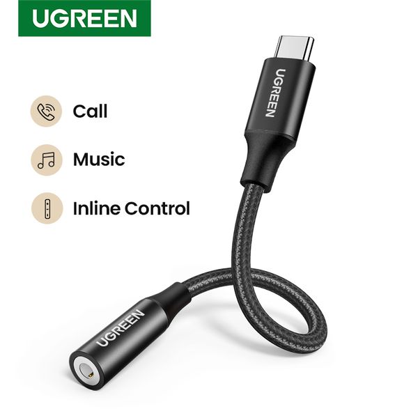 Conector de auriculares tipo c a 3,5 mm 3,5 AUX USB C Cable Audio USB C Adaptador para Huawei V30 P30 pro Xiaomi Mi 10