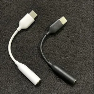 Adaptador tipo C a conector Jack de 3,5 mm, convertidor de auriculares, USB C, adaptador de auriculares AUX de 3,5 mm, Cable de audio para Xiaomi, Huawei, Oneplus, 200 unidades por paquete