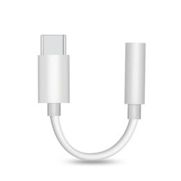 Type-C tot 3.5mm Jack Converter Oortelefoon Audio Adapter Kabel Type USB C tot 3,5 mm Hoofdtelefoon AUX-kabel voor Huawei P20 voor Samsung Cel Smart Telefoon Hoge kwaliteit