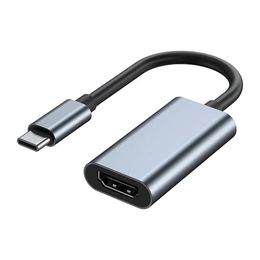 Adaptador HDTV Tipo C 4K 60Hz USB C Cables convertidor HD Masculino a Hembra Para Monitor Mac Computer TV Pantalla Samsung Xiaomi Teléfono