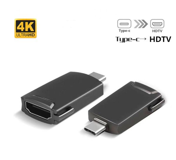 Adaptateur type-c vers HDTV, convertisseur vidéo pour ordinateur portable USB-C vers projecteur TV, prise en charge 4K