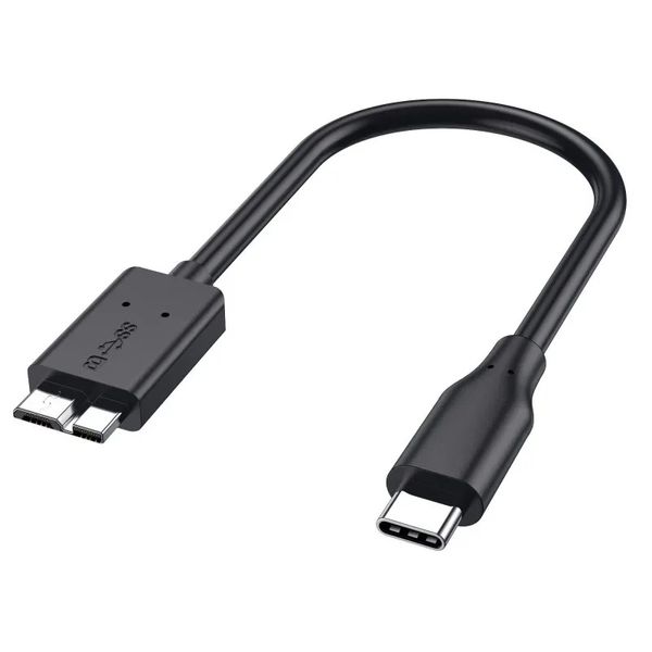 Cable de datos tipo C a micro para el disco duro móvil tipo C y la conexión de transferencia de datos de disco duro USB 31 a USB 30