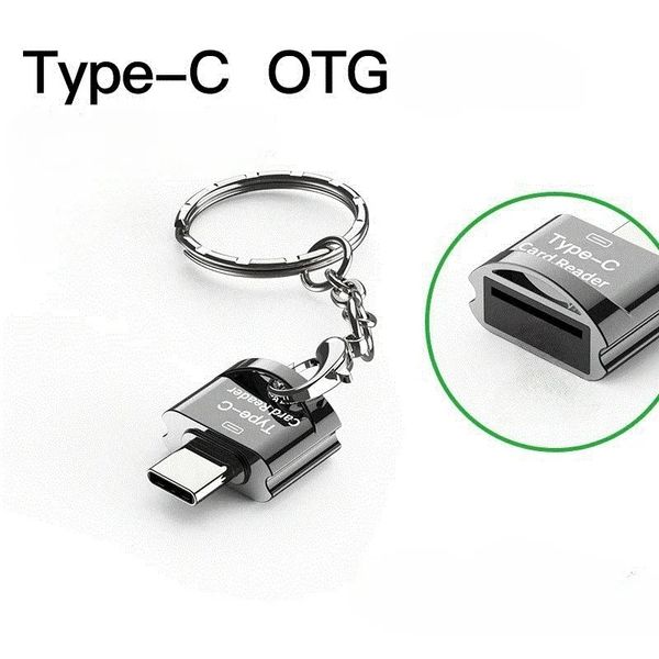 Adaptador TF Tipo C a Micro-SD OTG Lector de tarjetas de memoria inteligente USB3.0 Micro USB Micro USB a Micro-SD Adaptador para Xiaomi Samsung