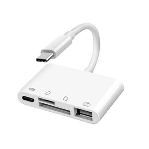 Type C naar SD -kaartlezer OTG USB -kabel Micro SD/TF -kaartlezer Adapter Gegevensoverdracht voor MacBook Cell Telefoon Samsung Huawei