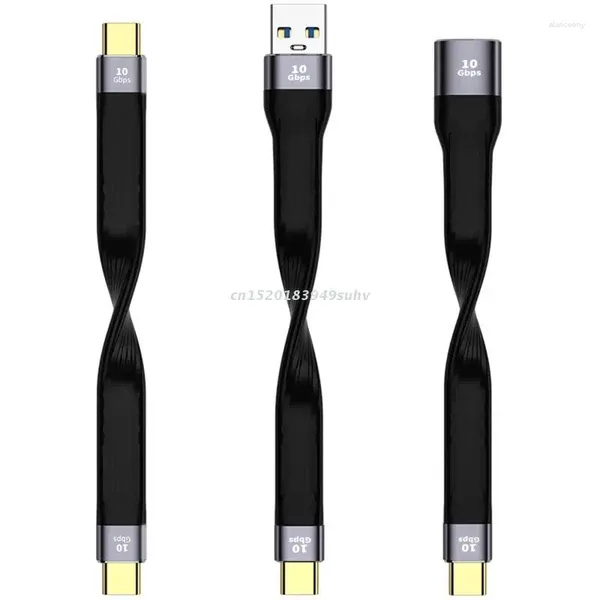 Câble de Type C vers USB 132mm, charge rapide courte, adaptateur de cordon de données de synchronisation pour téléphone Android Xiaomi