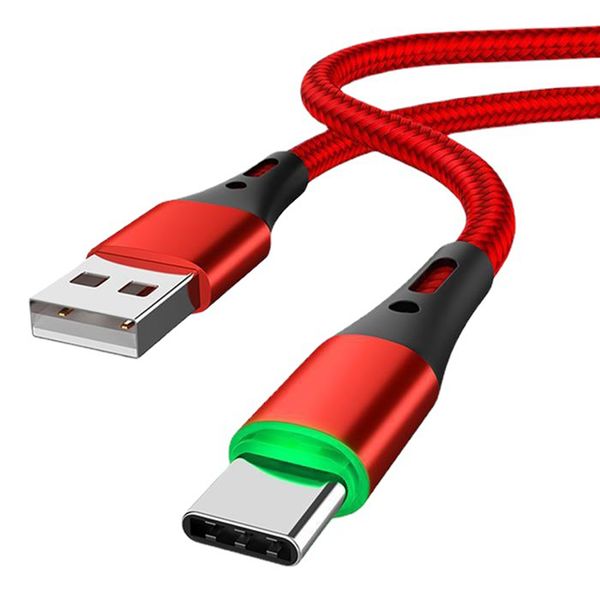 Cable USB tipo C 3A carga rápida para Samsung Galaxy S20 S10 Plus para Xiaomi carga rápida 3,0 tabletas de teléfono móvil Cables de cargador USB C