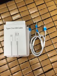 Câble USB de type C pour Huawei Xiaomi Câbles de date USB à charge rapide Cordon de charge de type C pour câbles de téléphone portable Samsung avec boîte de vente au détail