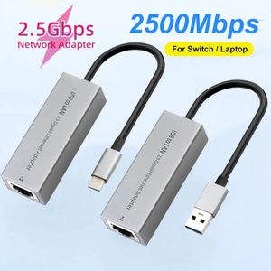 Type C USB3.0 naar RJ45-kabel 2500Mbps netwerkkaart 2.5G USB Gigabit Ethernet-adapter Drive Gratis Plug en Play voor desktop PC Laptop